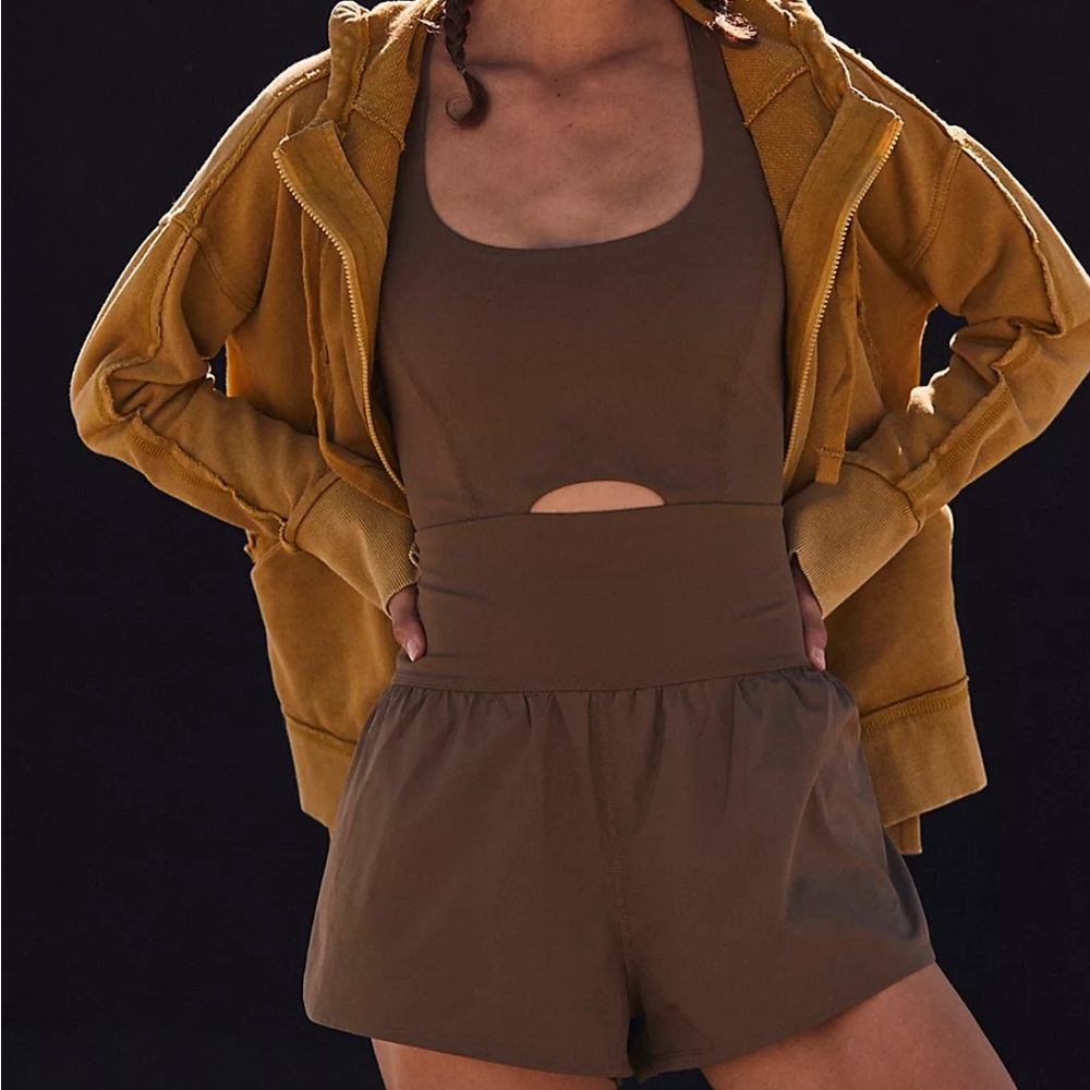 Free People Movement Righteous Runsie (Tea Leaves) Size Large